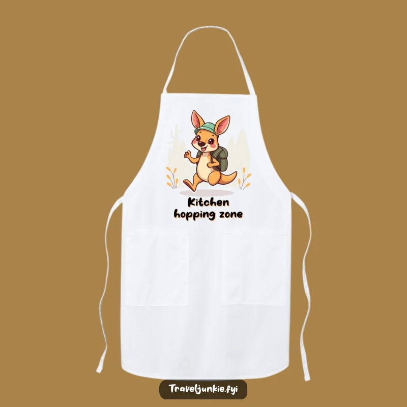 Funny Kangaroo Explorer Apron: Hop into the Kitchen with Humor