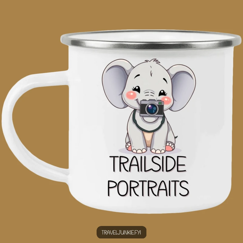 Funny Elephant Campfire Mug: Outdoor Snaps, Perfect Humorous Gift for Hikers