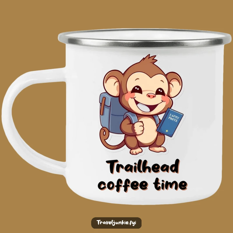 Funny Monkey Explorer Camping Mug A Hilarious Gift For Outdoor Adventures