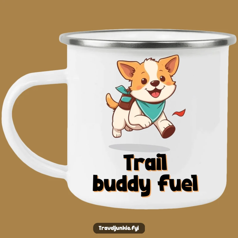 Funny Dog Campfire Mug: Trailside Energy, Perfect Humorous Gift for Outdoors