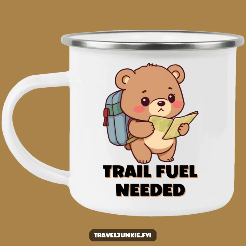 Funny Bear Explorer Campfire Mug - Determined Hiker's Hilarious Outdoor Gift