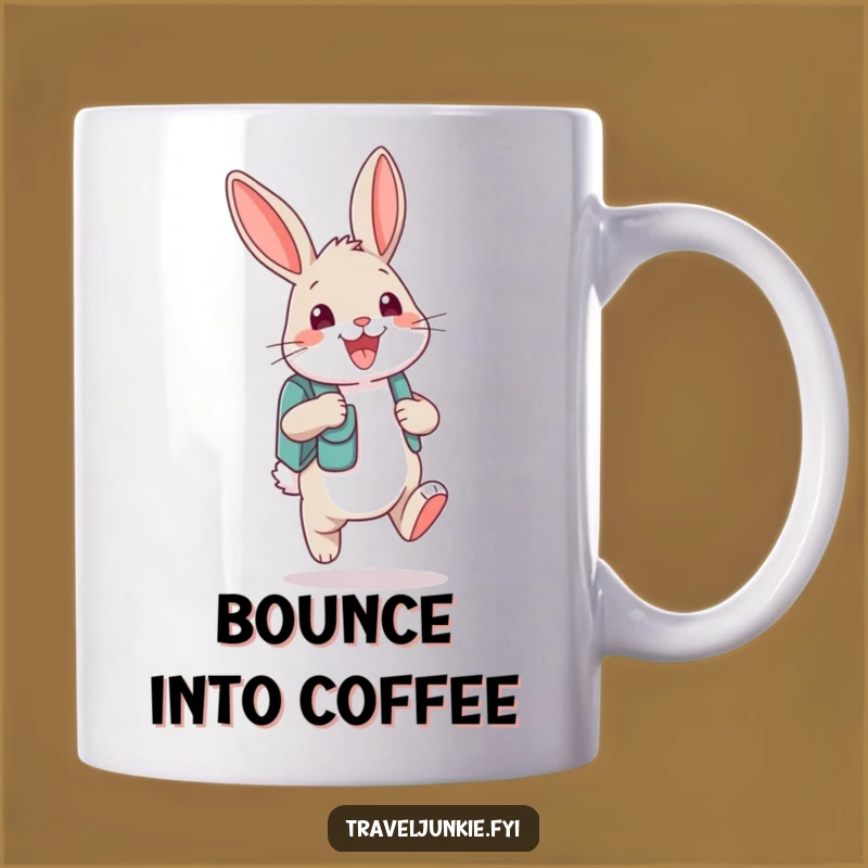 Funny Bunny Backpack Mug: Adventure Awaits with a Giggle!