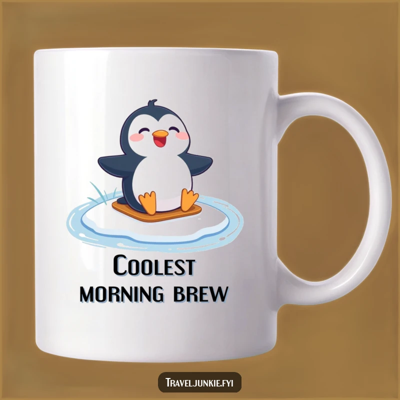 Funny Penguin Lake Slide Mug - Joyful Fun, Perfect Funny Gift