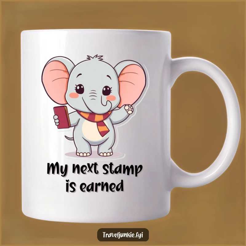 Funny Elephant Passport Mug: A Hilarious Travel Gift for Globetrotters!