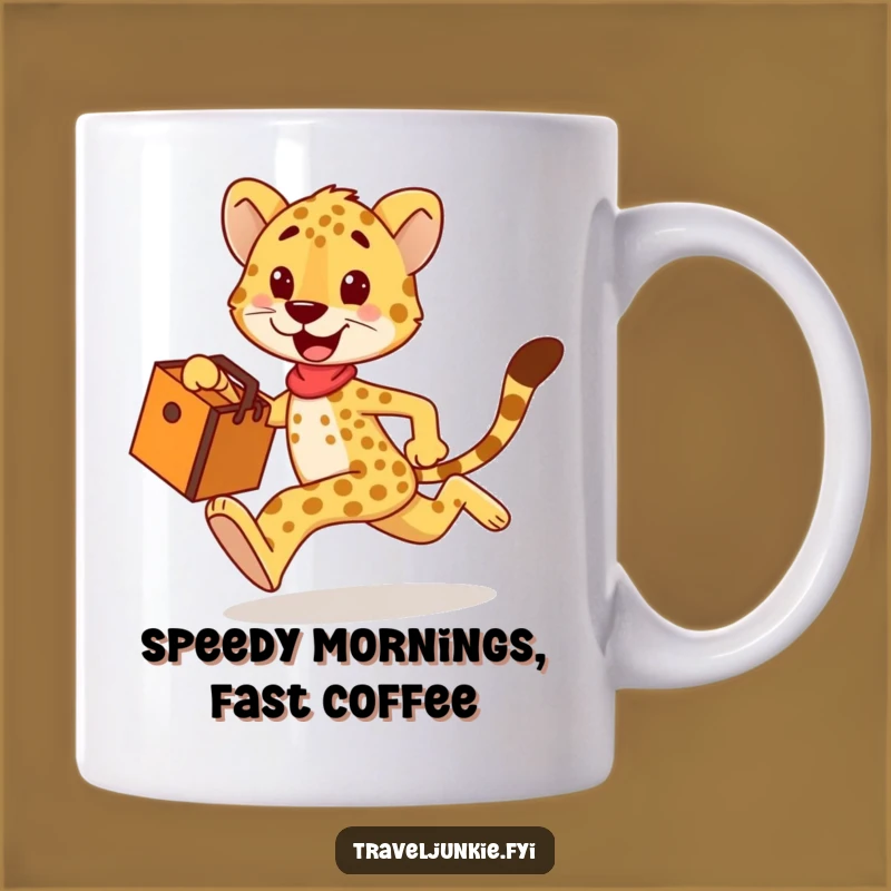 Funny Cheetah Travel Mug: Fast & Hilarious Journeys Gift!