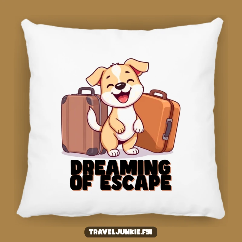Funny Dog Travel Pillow: Comfy & Hilarious Accent Pillow, Great Funny Gift!