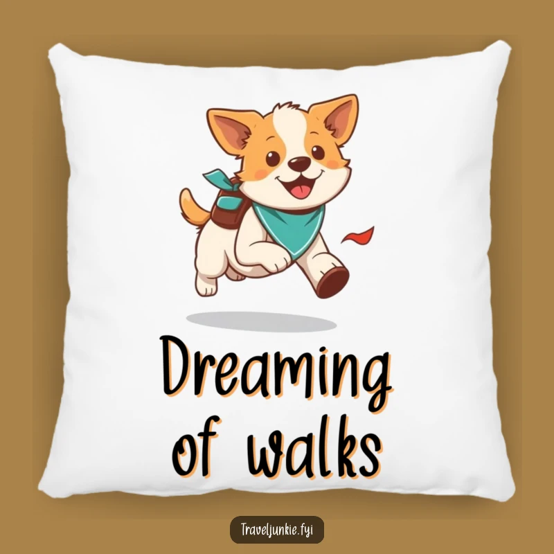 Funny Dog Cuddle Pillow: Active Comfort, Perfect Humorous Gift for Dreamers