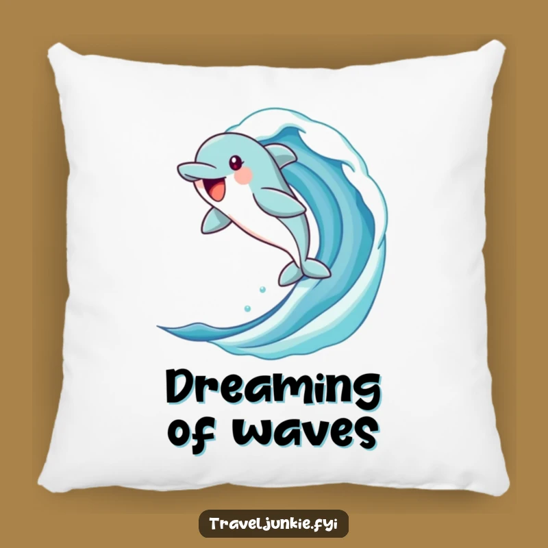 Funny Dolphin Pillow: Cozy and Jubilant Character Cushion for Ocean Comfort