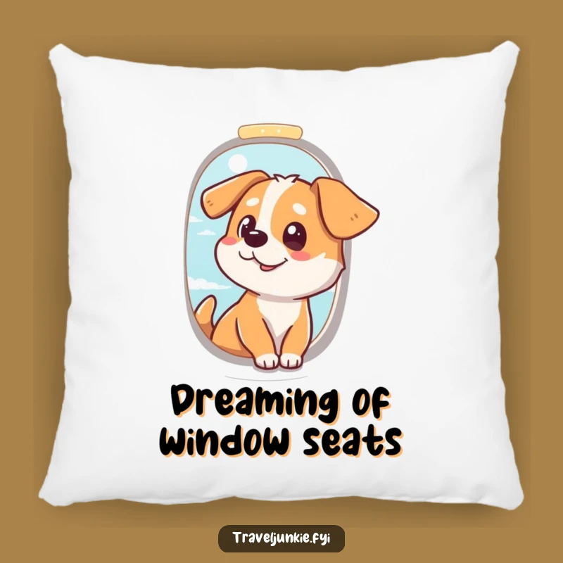 Funny Dog Travel Pillow: Cozy Comfort with Humorous Wanderlust