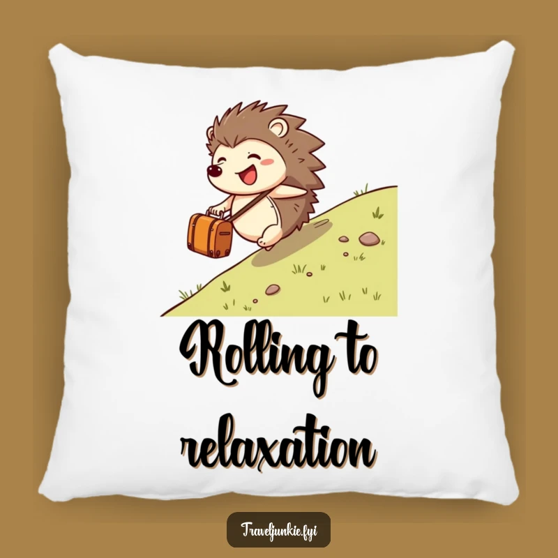 Funny Hedgehog Suitcase Pillow: Comfy & Joyful Home Decor Gift