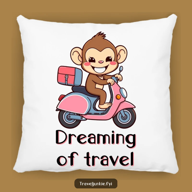 Funny Monkey Suitcase Pillow - Comfy & Hilarious Accent for Travelers