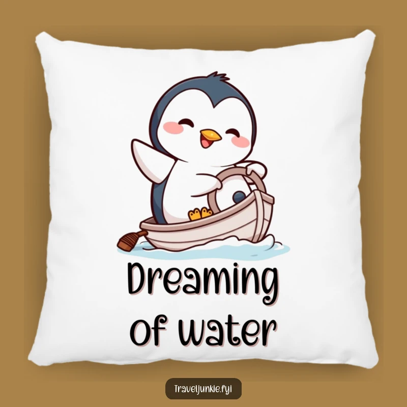 Funny Penguin Pillow - Cozy Comical Character Home Decor Gift