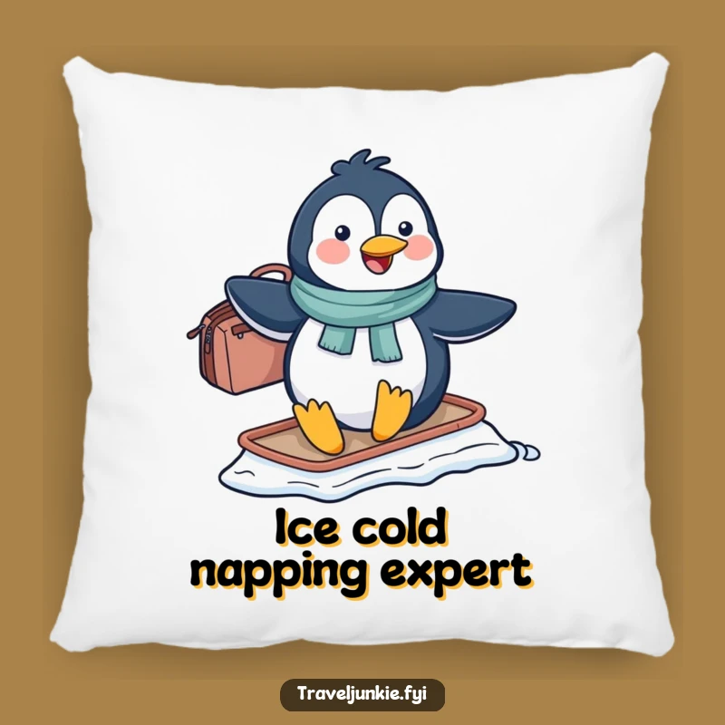 Funny Penguin Sliding Pillow: Comfy & Comical Accent for Any Room