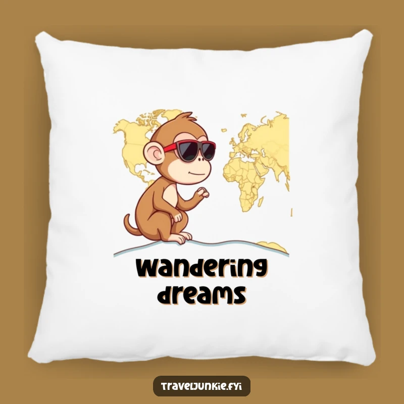 Funny Monkey Pillow: Worldly Comfort, Perfect Humorous Gift for Dreamers