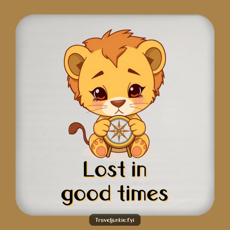 Funny Lion Cub Adventure Coaster: Protect Surfaces with Comical Charm
