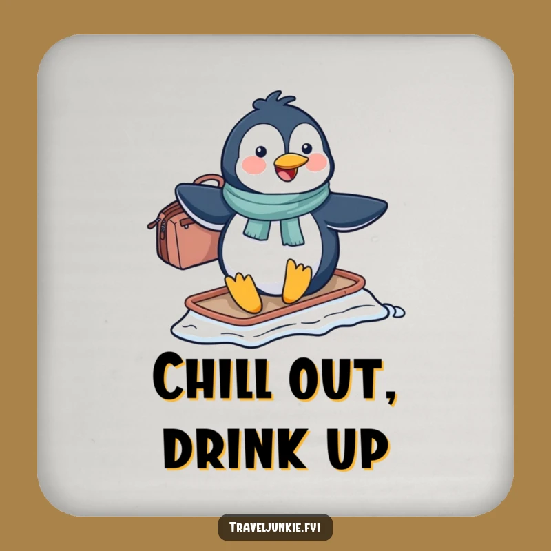 Funny Penguin Sliding Coaster: Protect Surfaces with Arctic Humor