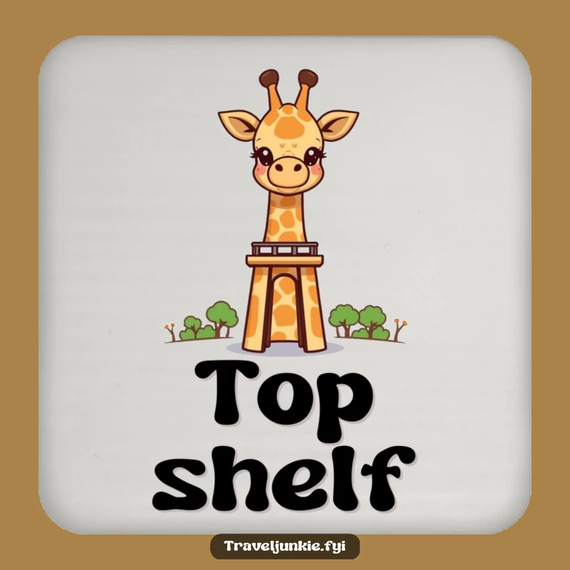 Funny Giraffe Landmark Coaster: Protect Surfaces with Awe!