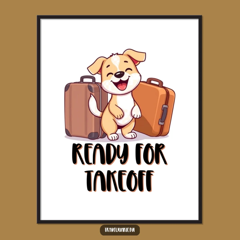 Funny Dog Adventure Poster: Hilarious Wall Art, Perfect Funny Gift for Dog Enthusiasts!