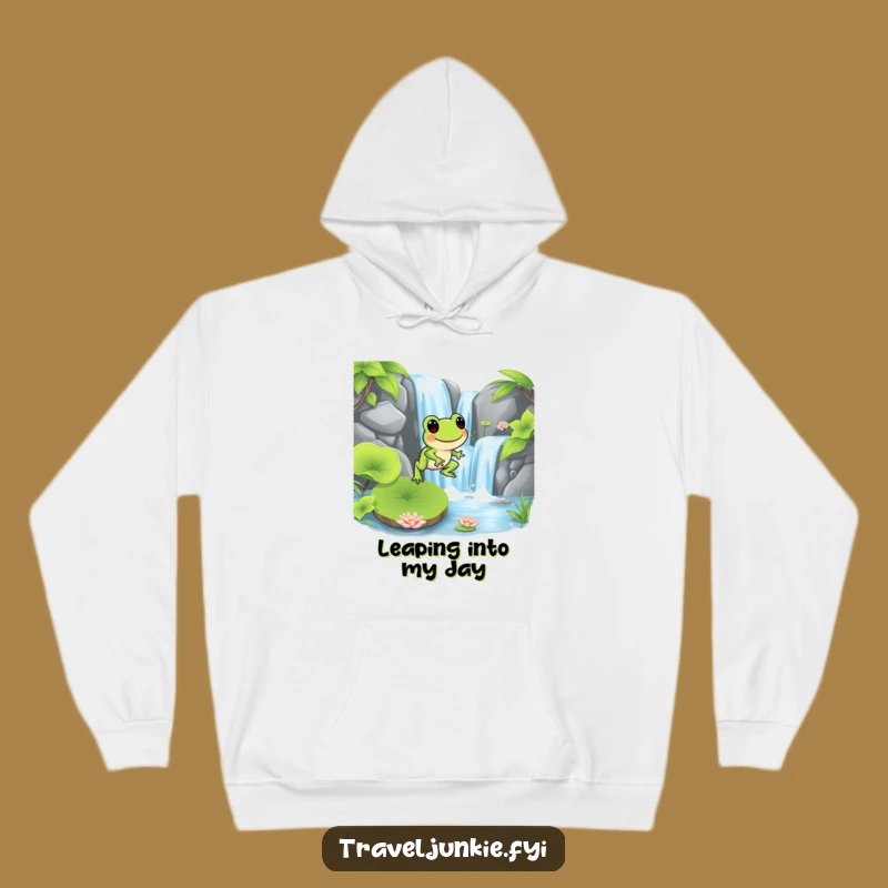 Funny Frog Hopping Hoodie: Cozy & Comical Wetland Companion Gear