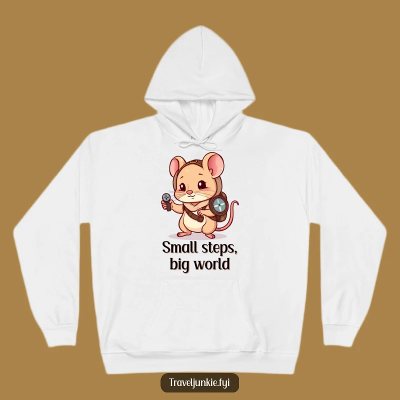 Funny Mouse Wanderer Hoodie: Cozy Navigation, Perfect Funny Gift
