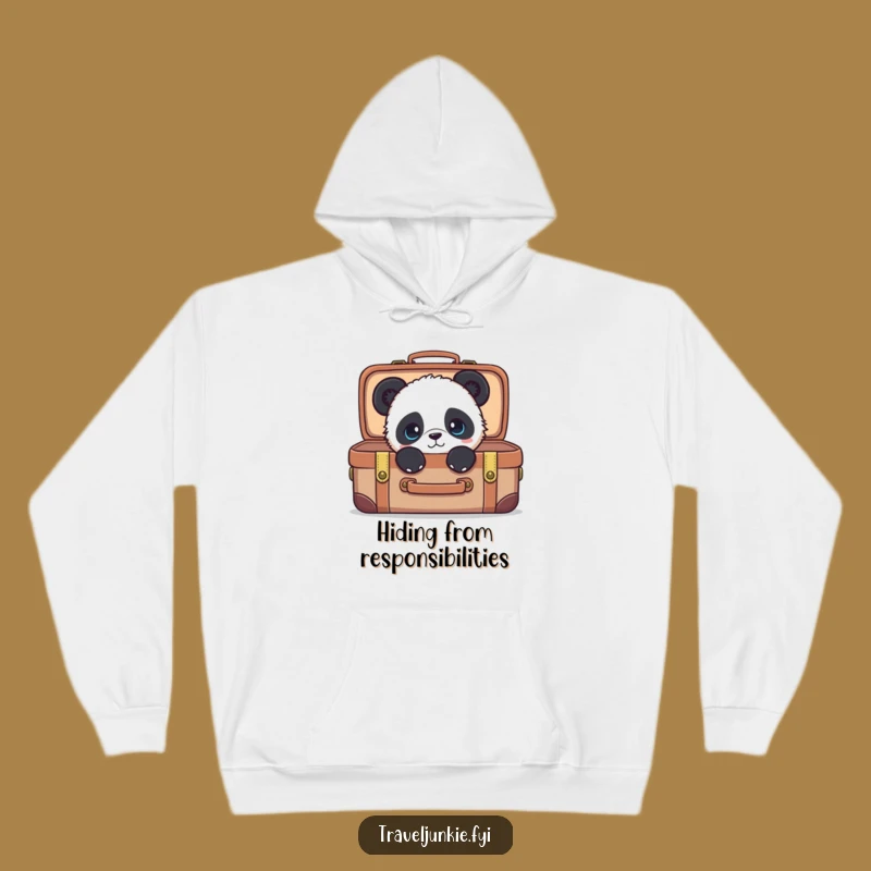 Funny Panda Suitcase Hoodie: Cozy & Curious Adventures!