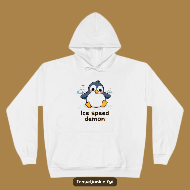 Funny Penguin Sliding Hoodie: Cozy and Playful Character Sweatshirt for Chilly Days
