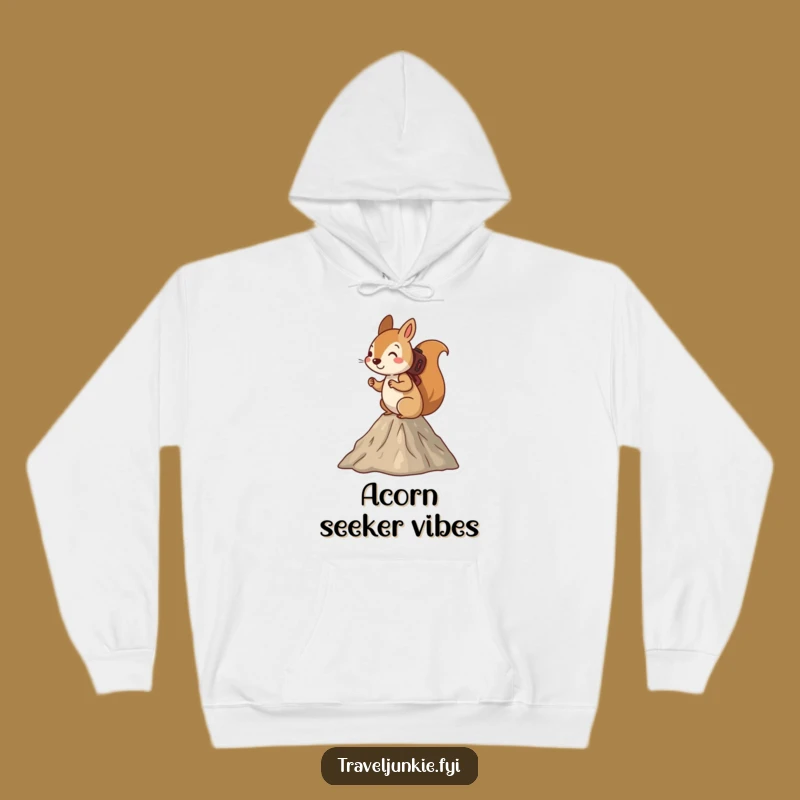 Funny Squirrel Mountain Hike Hoodie - Cozy Adventurous Sweatshirt Gift