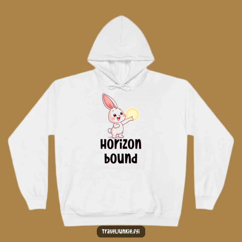 Funny Bunny Horizon Hoodie: Cozy Comfort for Dreamers and Adventurers