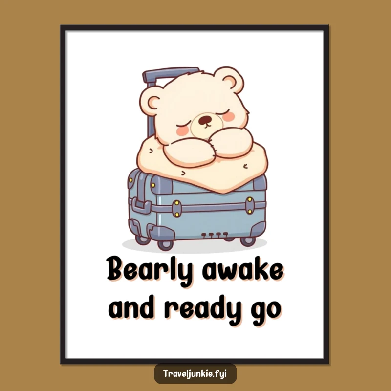 Free Printable Bear Wall Art: Sleepy Cub Cozy Decor