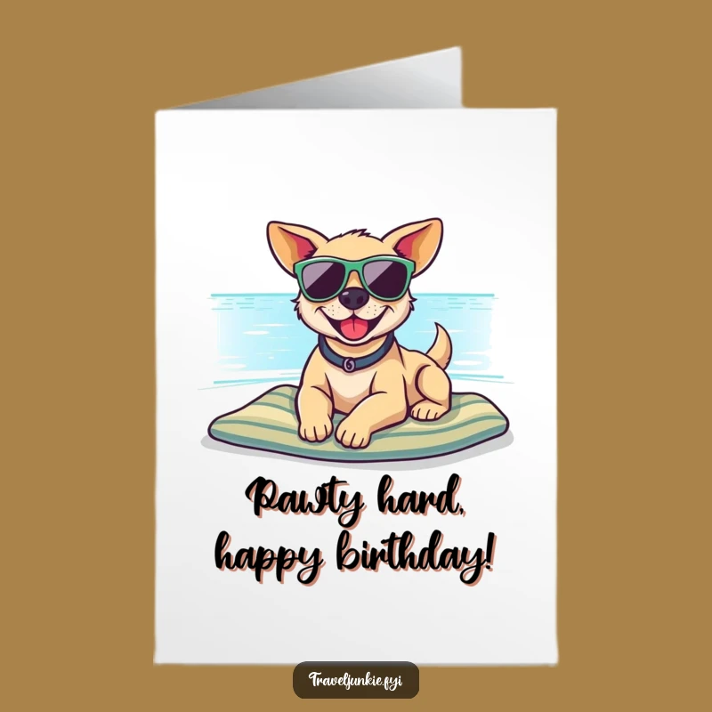 Free Printable Dog Birthday Card - Funny Downloadable Gift for Cool Celebrants!