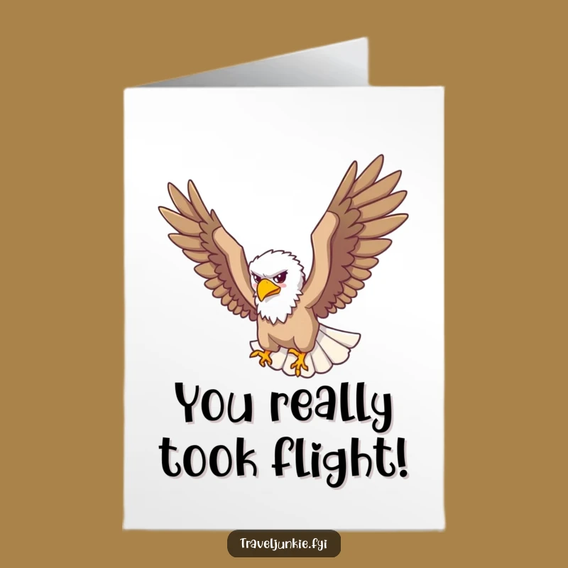 Free Printable Eagle Congrats Card Funny Downloadable Gift