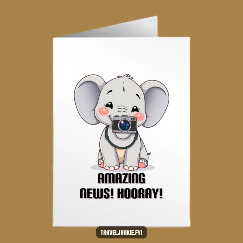 Free Printable Elephant Congrats Card: Picture Perfect Humor