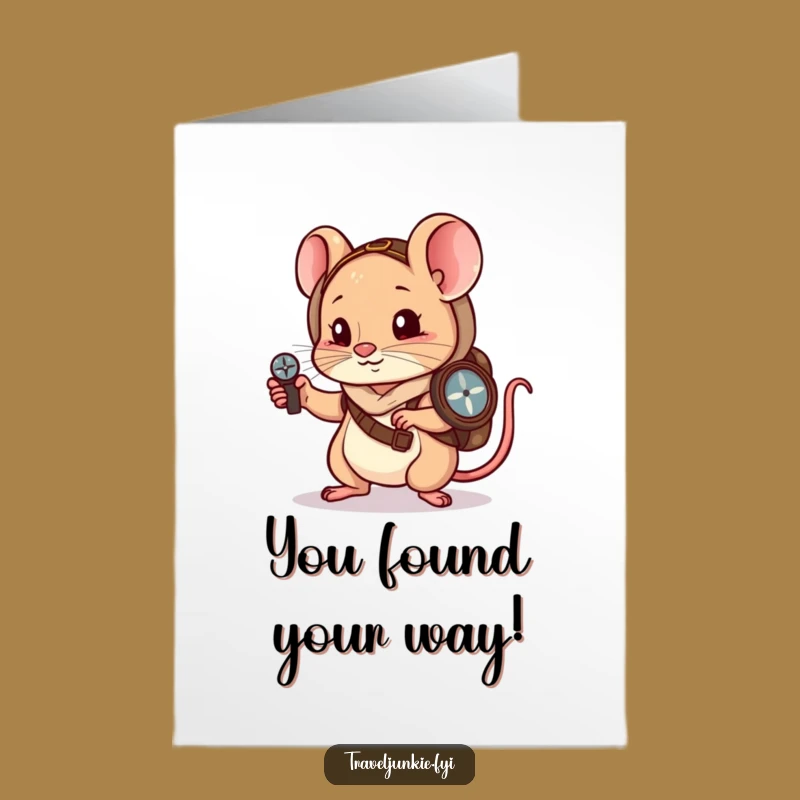 Free Printable Mouse Congrats Card Funny Downloadable Gift