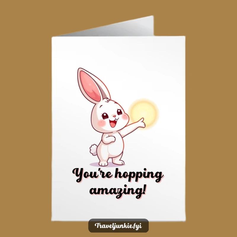 Free Printable Congrats Card: Bunny's New Horizons - Humorous Downloadable