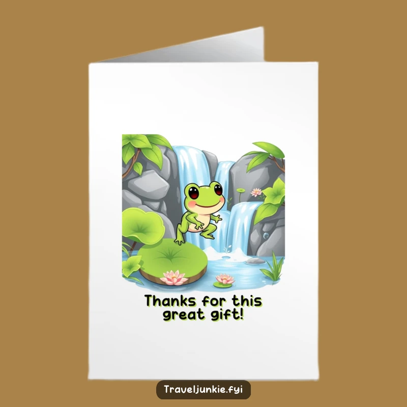 Free Printable Frog Thank You Card: Funny Hop, Downloadable & DIY