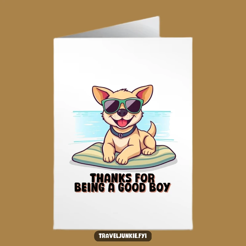 Free Printable Thank You Dog Card - Funny Downloadable Gift for Chill Thanks!