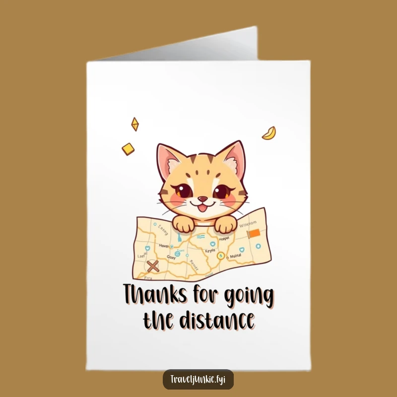 Free Printable Thank You Card: Cat's Wanderlust Appreciation