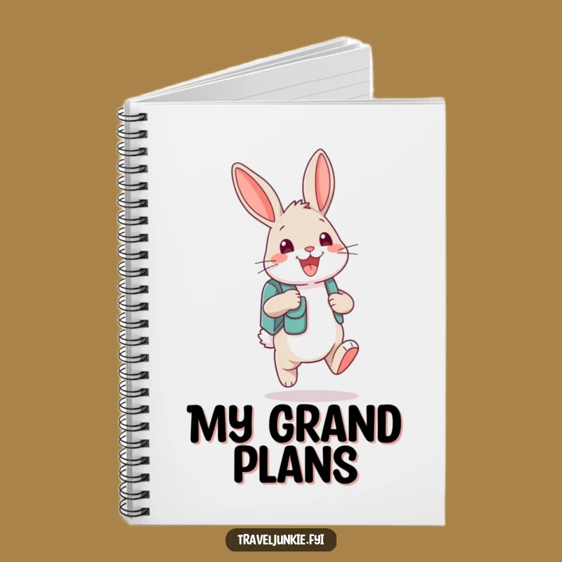 Funny Bunny Backpack Notebook: Plan Adventures with a Grin!