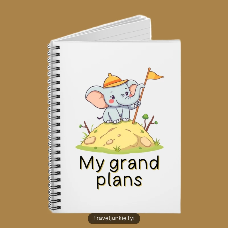 Funny Elephant Explorer Notebook: Joyful Journey Journal, Witty Gift Idea
