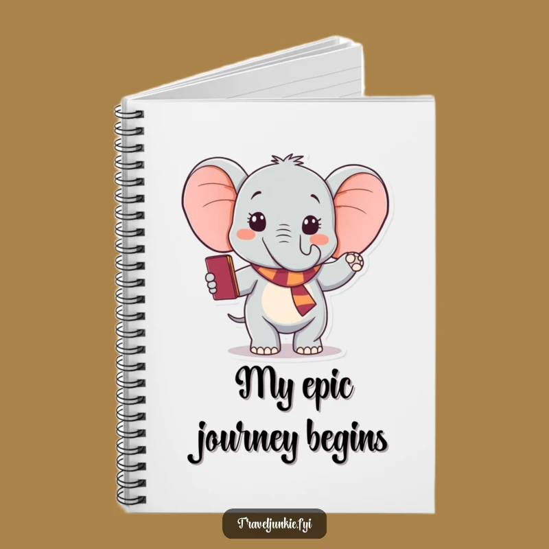 Funny Elephant Passport Notebook: Journal Your Hilarious Adventures!
