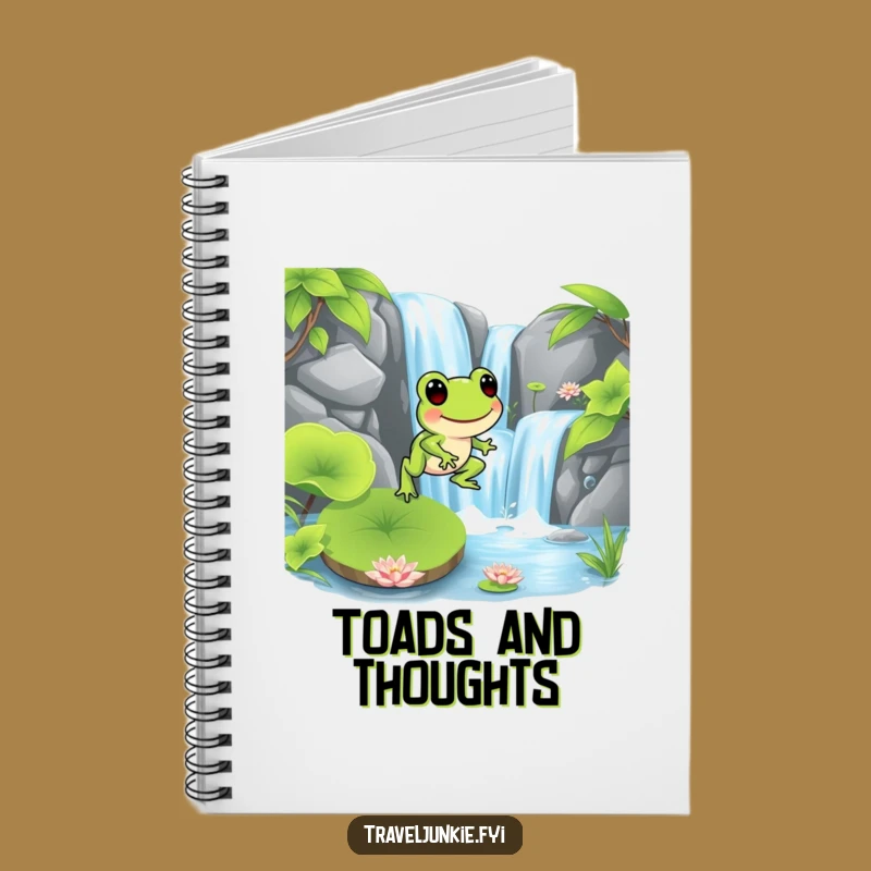 Funny Frog Hopping Notebook: Journal Your Thoughts with Amphibian Flair