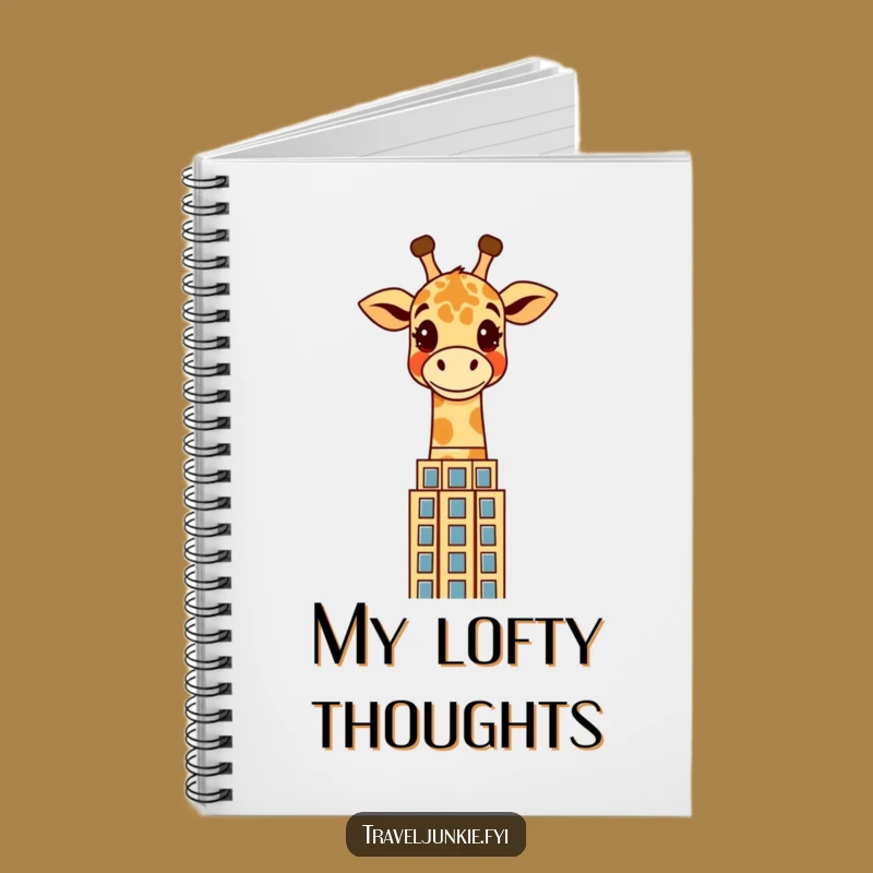 Funny Giraffe Notebook: Cheerful Character Journal for Urban Ideas