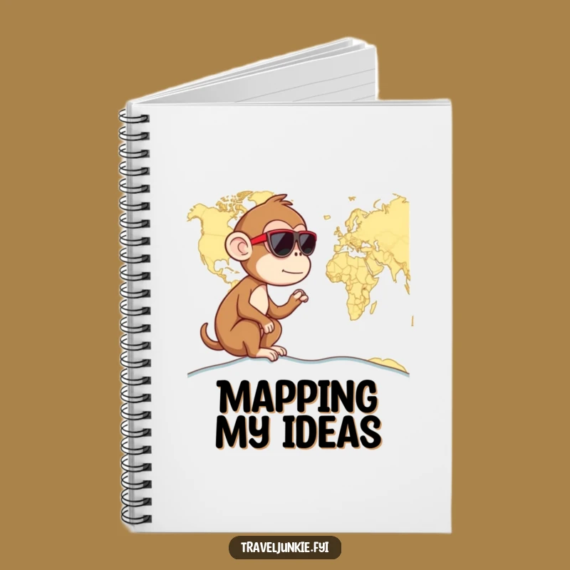 Funny Monkey's Travel Log: Curious Notes, Perfect Humorous Gift for Planners
