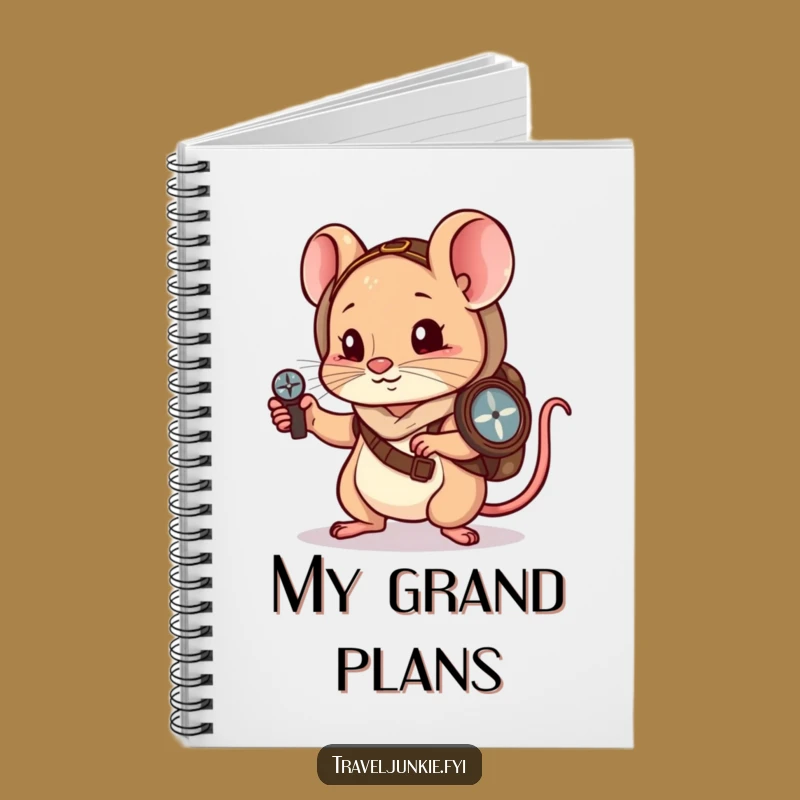 Funny Mouse Wanderer Notebook: Jot Down Directions with Humor
