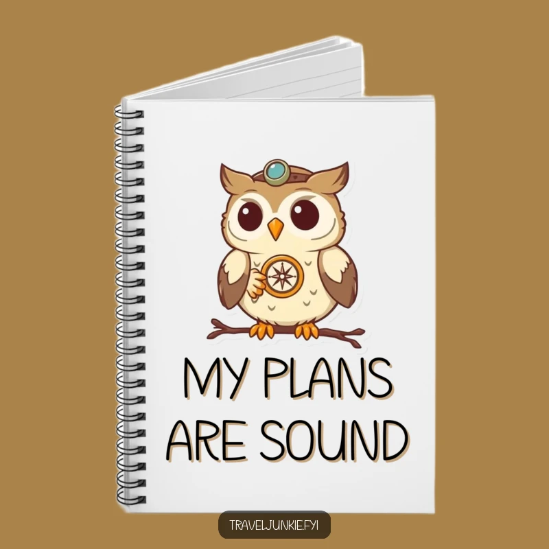 Funny Owl Navigator Notebook: Journal your adventures with a determined bird, perfect funny gift