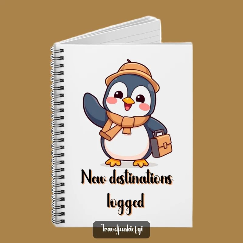 Funny Penguin's Travel Journal: Cheerful Notes, Perfect Humorous Gift for Writers