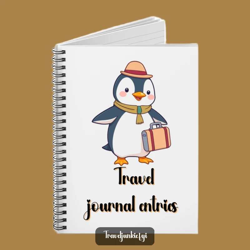 Funny Penguin Tourist Notebook - Jot Down Your Travel Adventures