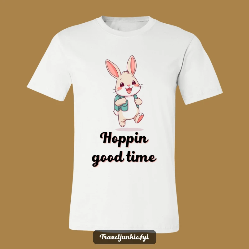 Funny Bunny Backpack T-Shirt: Hop into Happiness with Hilarious Style!