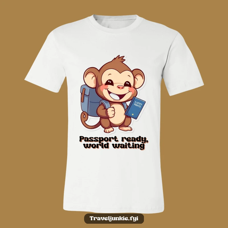 Funny Monkey Explorer T-Shirt A Hilarious Gift For Avid Travelers