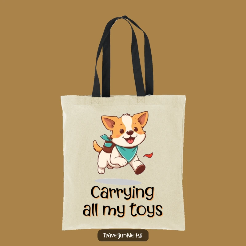 Funny Dog Adventure Tote Bag: Carry Your Gear with Humorous Outdoor Style